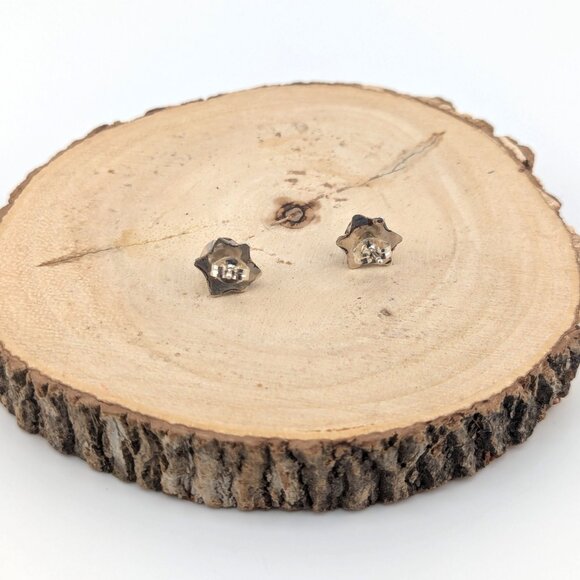 Handcrafted Navajo Turtle Stud Earrings Malachite Stone Native American Jewelry* - Picture 7 of 10